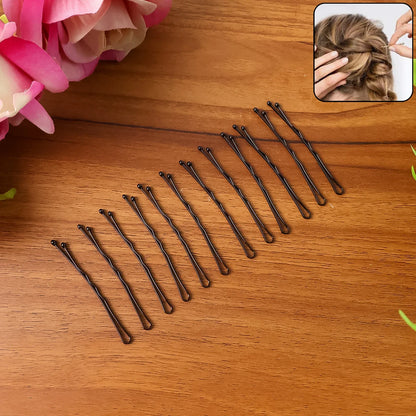 Premium Hair Bobby Pins Set 12pc - Zidbik