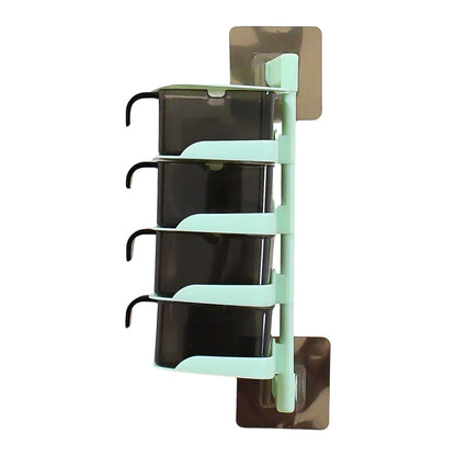 Rotating Spice Jars Vertical Rotatable Seasoning Box 5 Section  Tier With 5 Spoon (1 Set) - Zidbik