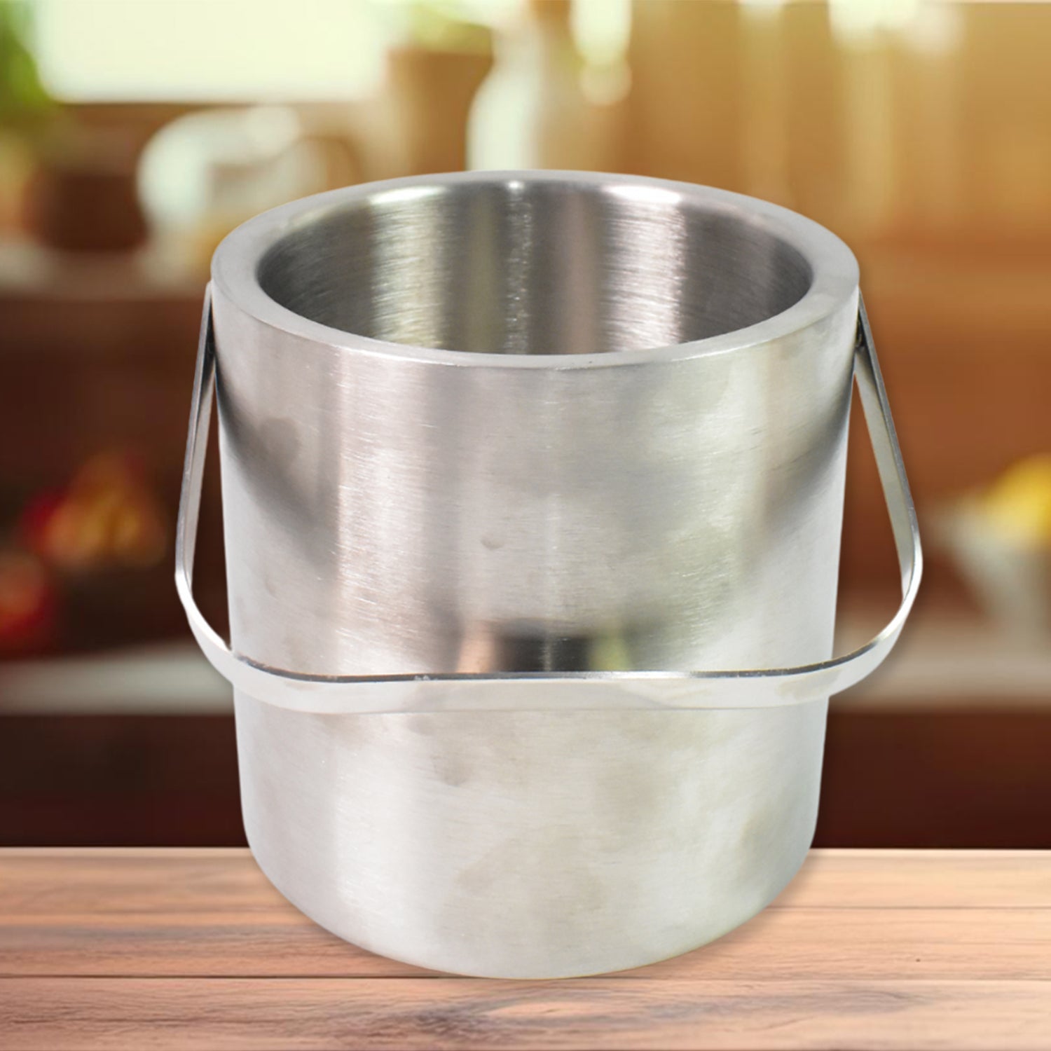 Stainless Steel Ice Buckets With Lid (1.3 Liters Approx) - Zidbik