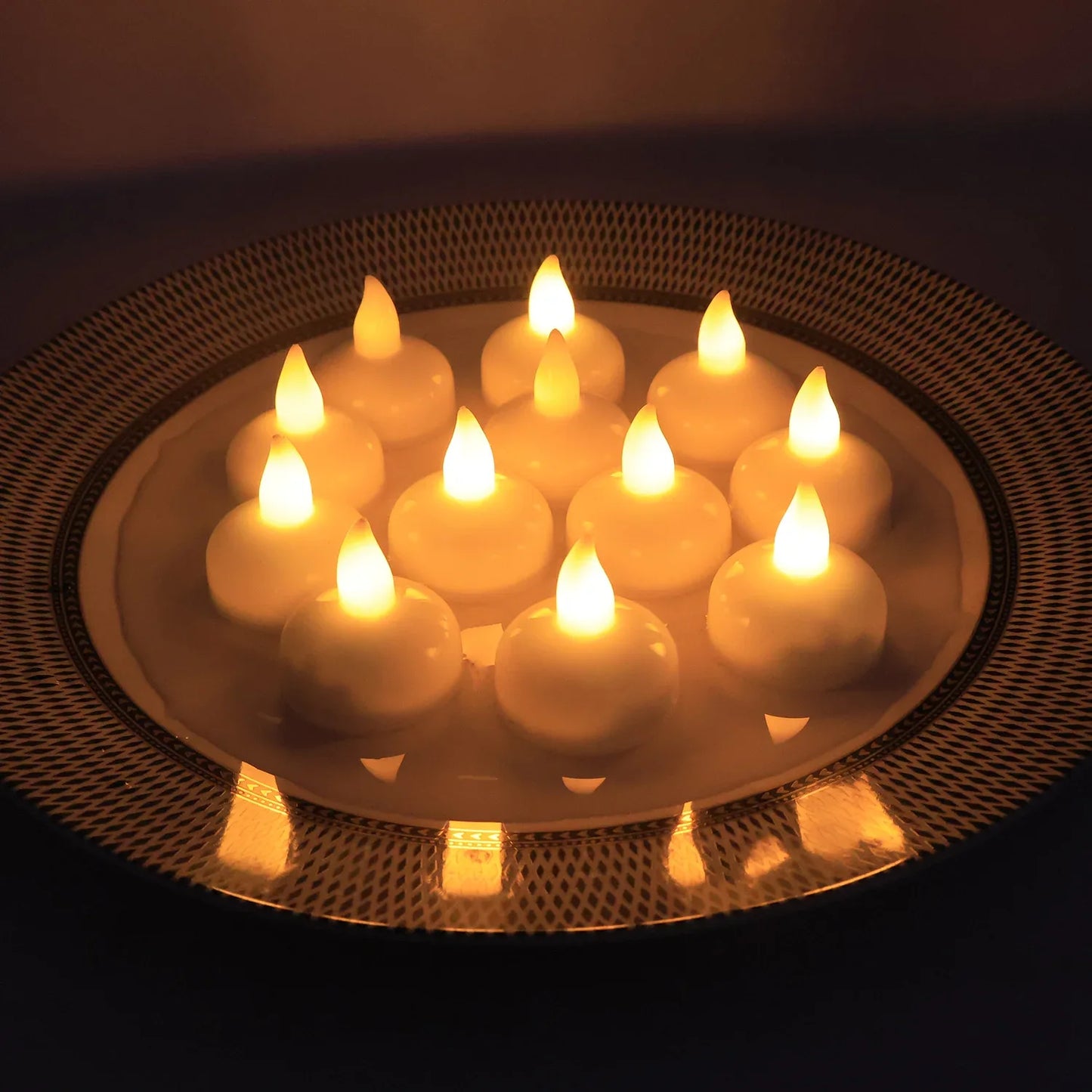Led Floating Smokeless Candles (12 Pc) - Zidbik