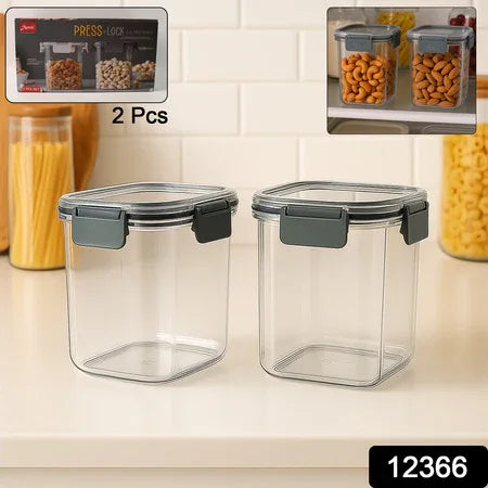 Apex Press N Lock Airtight Food Storage Container Set (2pc900ml) Approx - Zidbik