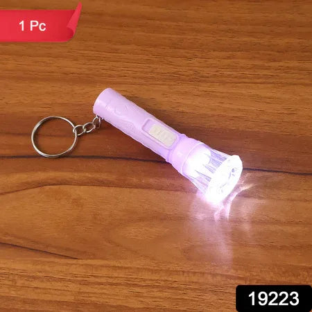 Mini Led Flashlight Keychain Torch (Mix Color 1 Pc) - Zidbik