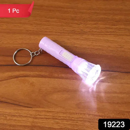 Mini Led Flashlight Keychain Torch (Mix Color 1 Pc) - Zidbik
