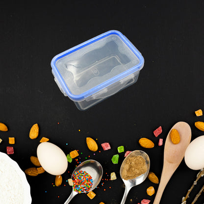 5496  Kitchen Storage Container Set With Food Grade Plastic And Air Seal Lock Lid For Storage Of Grocery Spices Dry Fruits Use For Home Office Restaurant Canteens (3 Piece Set) - Zidbik