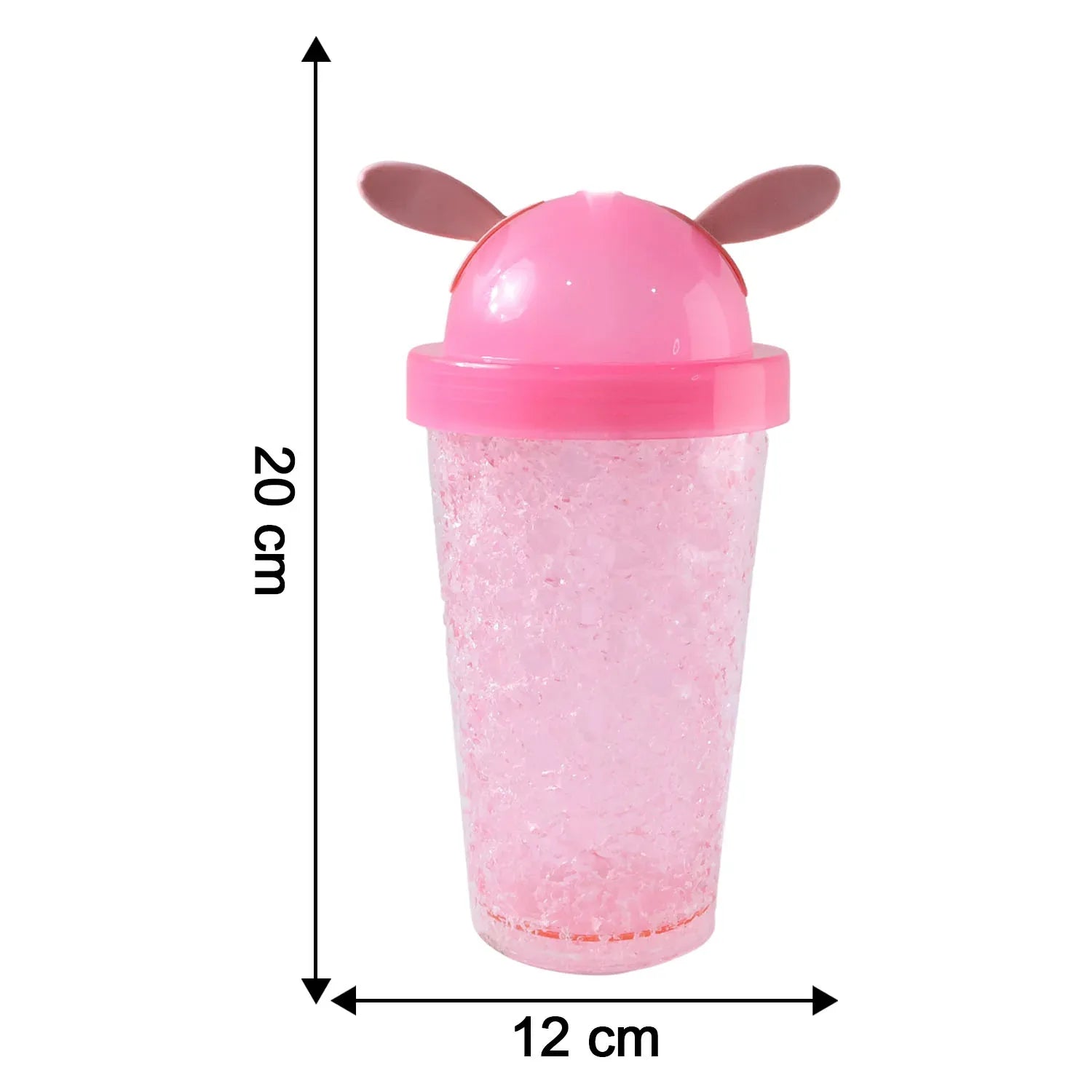 Cute Bunny Ear Design Tumbler Sipper Bottle (500 Ml 1 Pc) - Zidbik