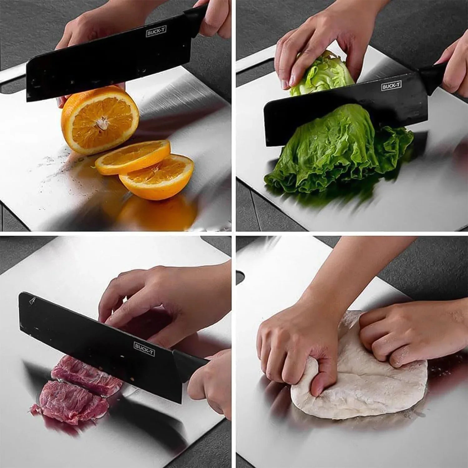 Stainless Steel Vegetable Fruit Cutting Chopping Board (3120 Cm 1 Pc) - Zidbik
