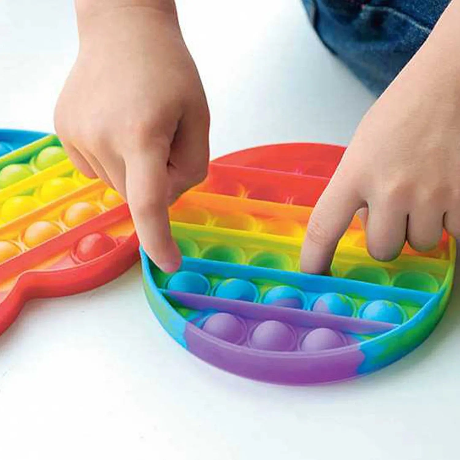 4752 Random Shape Rainbow Colored Fidget (1pc Only) - Zidbik