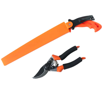 Heavy Duty Gardening Pruning Tool Combo Set (2 Pc Set) - Zidbik
