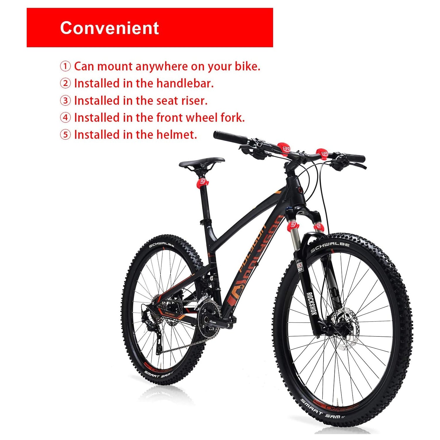 Silicone Led Bike Light Set (2 Pcs Set) - Zidbik