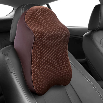 8595 Car Neck Pillow Car Neck Headrest Pillow Memory Foam Car Accessories Cushion Car Seat Head Support Neck Protector Car Seat Neck Pillowfor Driving (1 Pc) - Zidbik