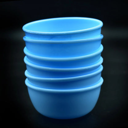 2425 Small Plastic Bowl Set Microwave Safe Unbreakable Set Of 6 - Zidbik