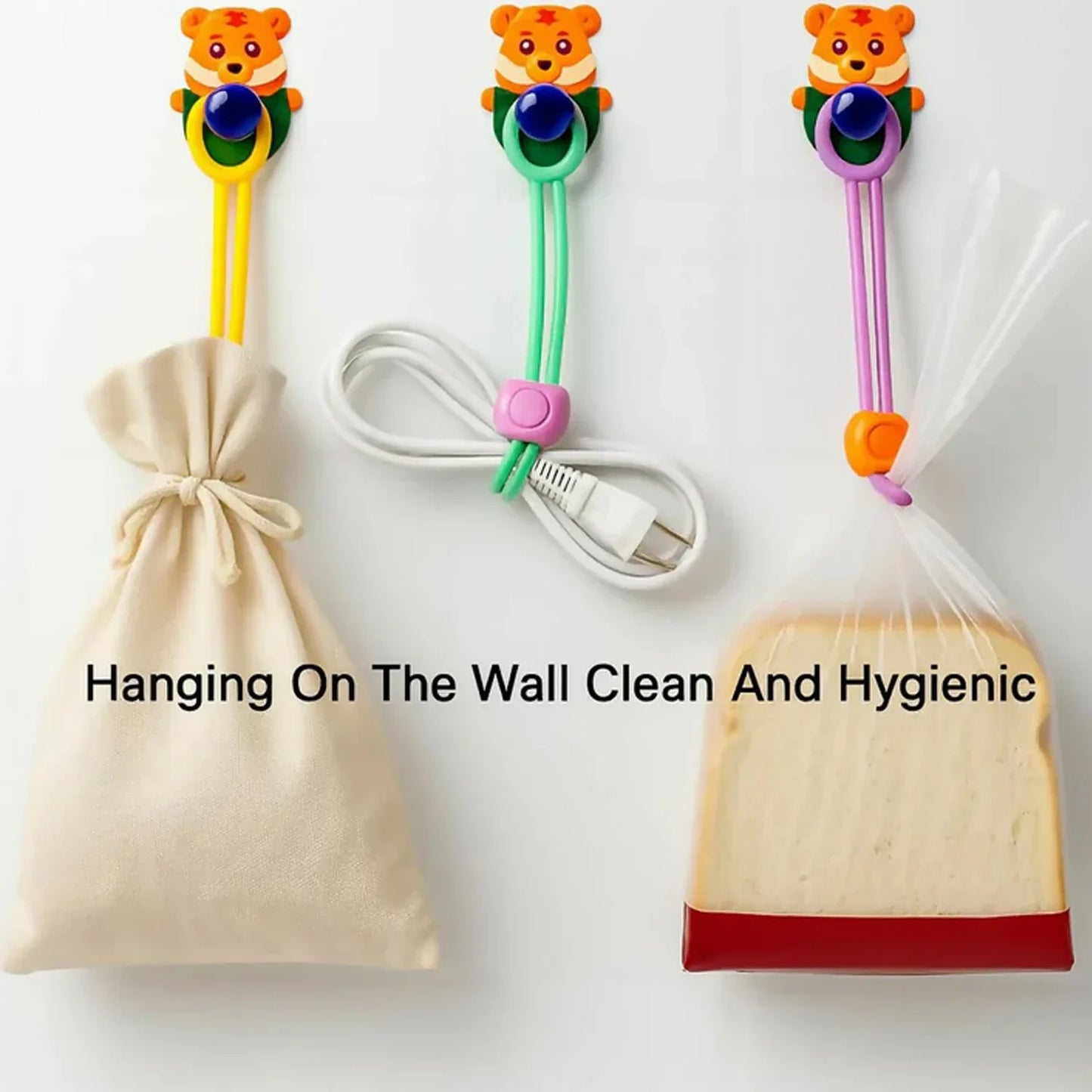 Reusable Silicone Food Bag Sealing Clips With Lock For Kitchen Storage ( 3 Pc) - Zidbik