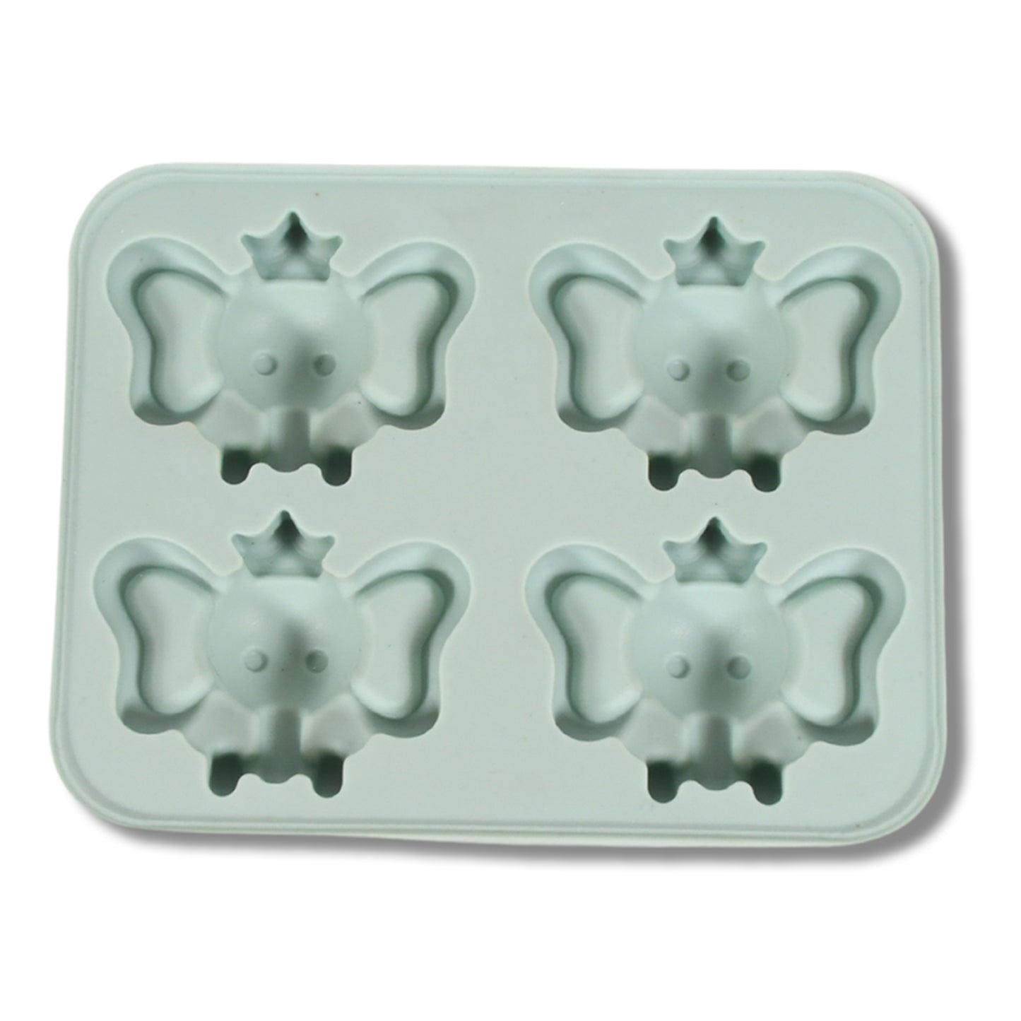 8160 Silicone Cartoon Shape 4 Grid Ice Cube Tray Ice Cube Molds Trays Small Cubes Tray For Fridge Flexible Silicon Ice Tray (1 Pc) - Zidbik