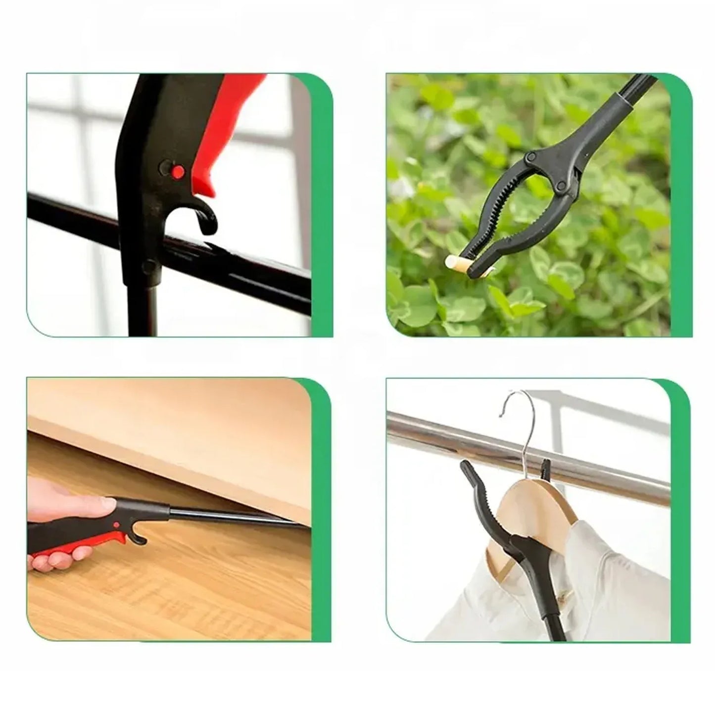 7514 Extra Long Pickup Aid Trash Picker Upper Rotating Hand Heavy Duty Grip Arm - Reaching Assist For Litter Elderly Garden Disabled Handicap Arm - Zidbik