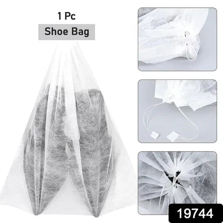 Non-woven Drawstring Shoe Storage Bag (48 X 31 Cm 1 Pc) - Zidbik