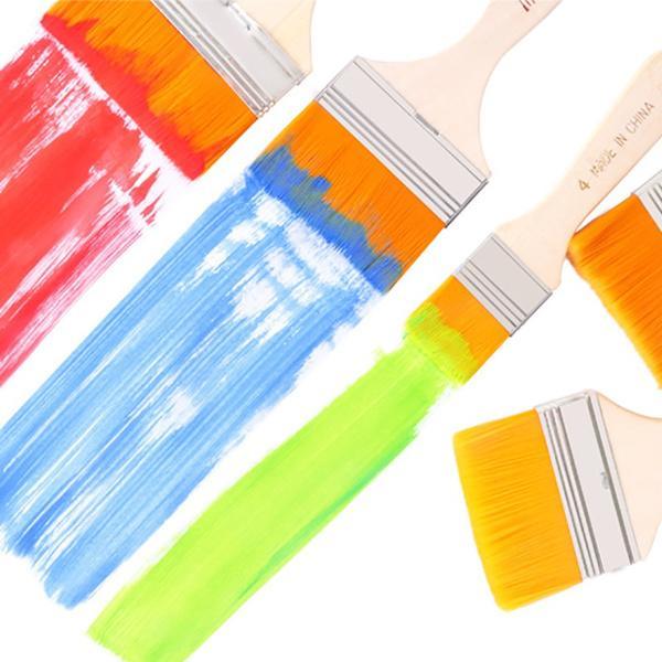 4663 Artistic Flat Painting Brush - Set Of 12 - Zidbik