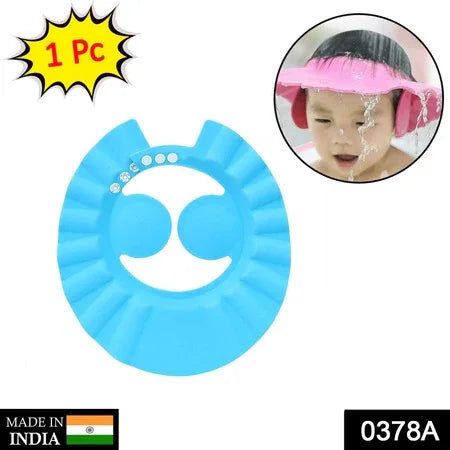 0378a Adjustable Safe Soft Bathing Baby Shower Cap - Zidbik