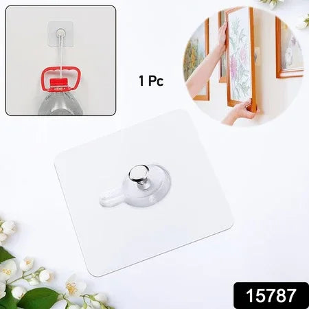 Multipurpose Adhesive Damage-free Photo Frame Wall Hooks (1 Pc) - Zidbik