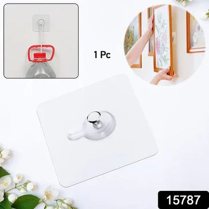 Multipurpose Adhesive Damage-free Photo Frame Wall Hooks (1 Pc) - Zidbik