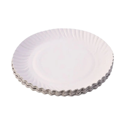 Freshee 9 Inch Round Compostable Paper Plate 25 Pcs Pack - Zidbik