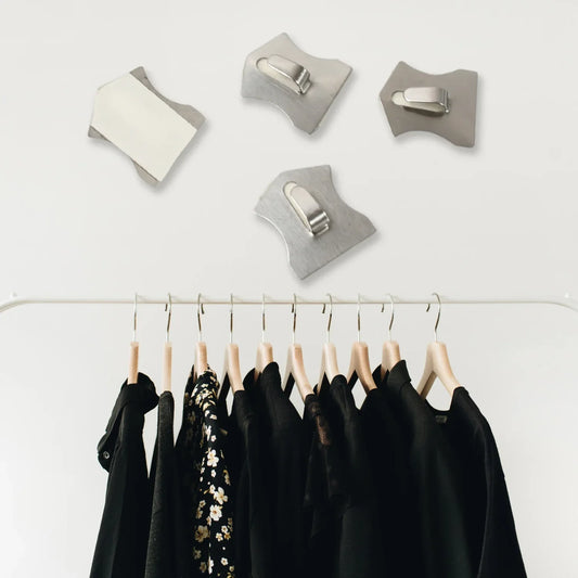 Self- Adhesive Hooks Heavy Duty Wall Hooks Hangers Stainless Steel Waterproof Sticky Hooks For Hanging Robe Coat Towel Kitchen Bathroom And. - Zidbik