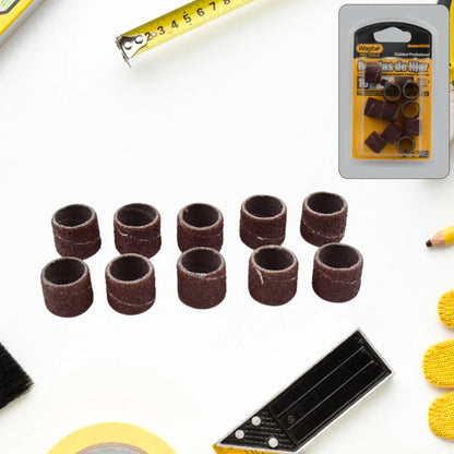Drum Polishing Kit Drum Sanding Sleeves Widely Used (10 Pcs Set) - Zidbik