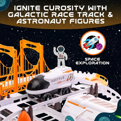 Outer Space Race Track Set For Kids Toys (1 Set) - Zidbik