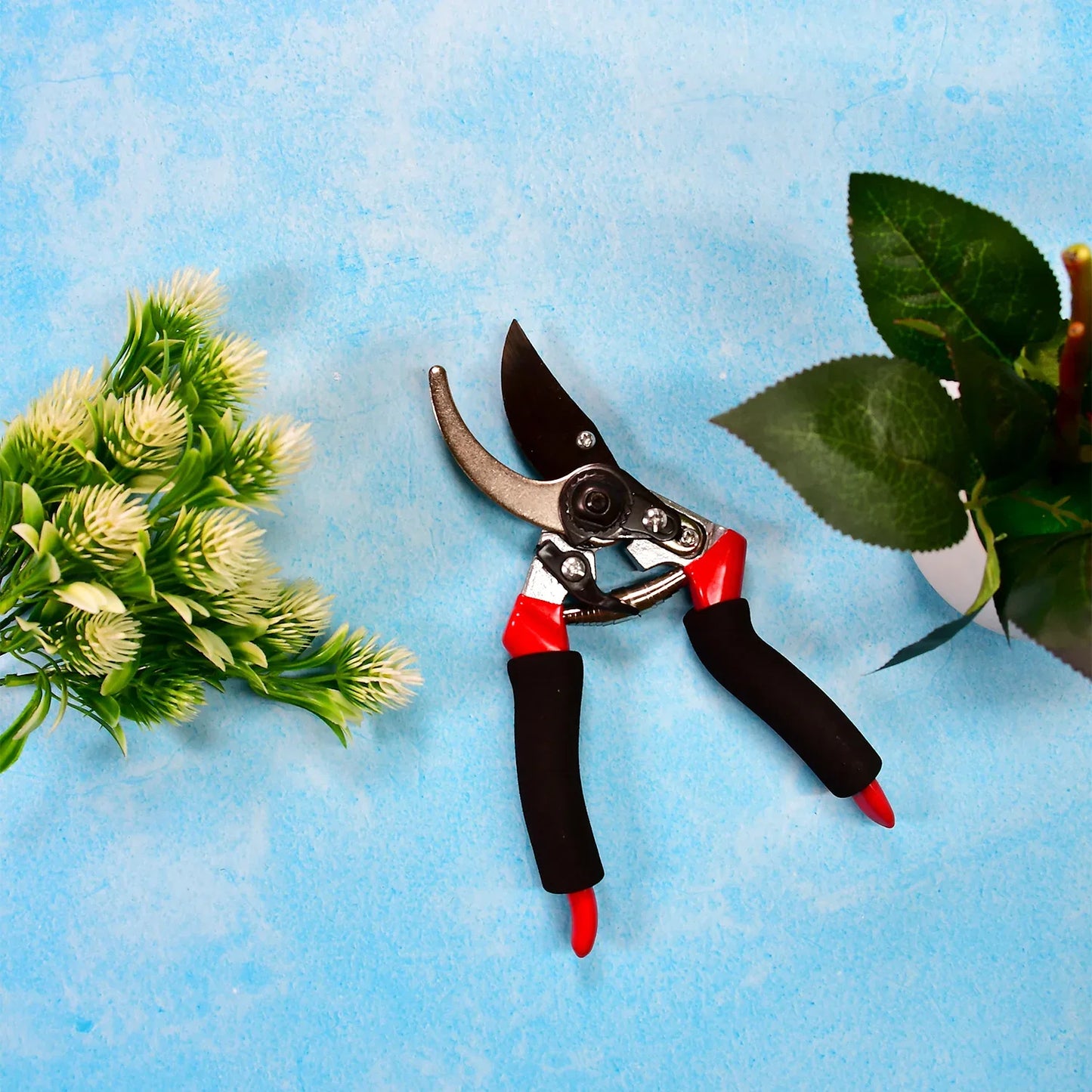 9082 21cm Red Garden Shears Sharp Cutter Pruners Scissor Pruner. - Zidbik