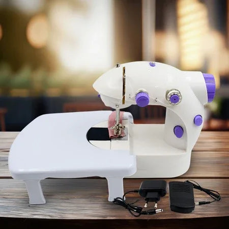 12917 Home Tailoring Sewing Machine With Extension Table Set Foot Pedal Adapter Mini Electric Silai Machine Portable Stitching Machinetailoring Machine - Zidbik