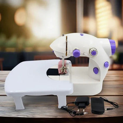 12917 Home Tailoring Sewing Machine With Extension Table Set Foot Pedal Adapter Mini Electric Silai Machine Portable Stitching Machinetailoring Machine - Zidbik