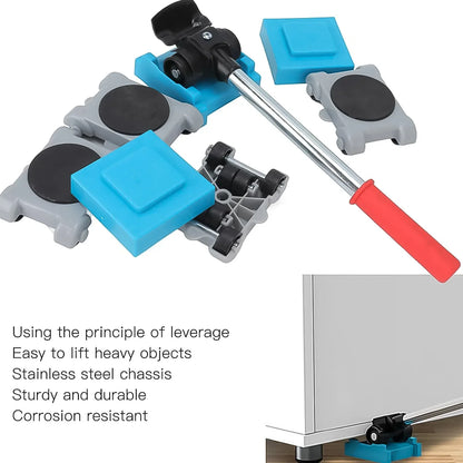 Furniture Lifter Tool Furniture Dolly Furniture Lifters Tool Set (1 Set 8 Pc) - Zidbik