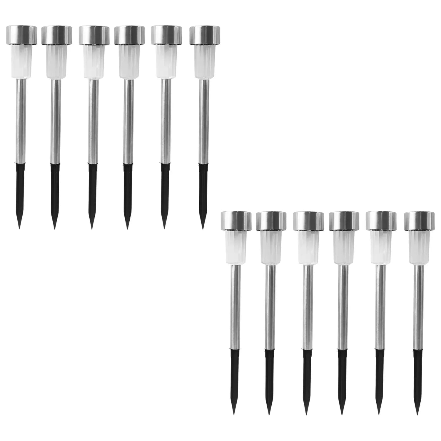Solar Lawn Lamp Set Of 12 Pc - Zidbik