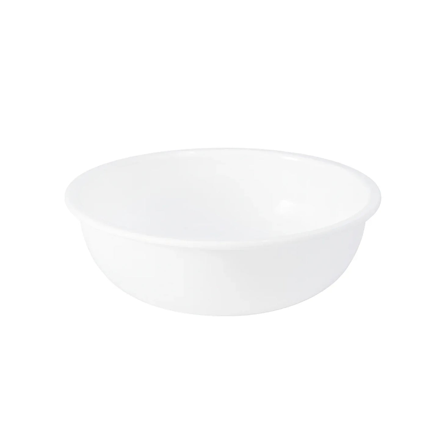 Plastic 6 Inch White Round Deep Serving Bowl (1 Pc) - Zidbik