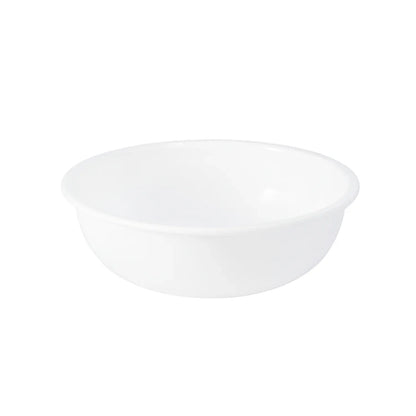 Plastic 6 Inch White Round Deep Serving Bowl (1 Pc) - Zidbik