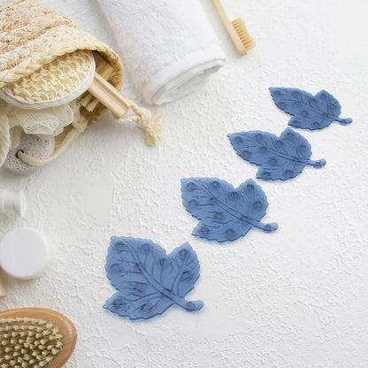 Mini Pvc Anti-slip Bat Mat Non Slip Baby Bath Mats Mini Child Safety Anti Slip Shower Mats Star Leaf Shaped For Kids (4 Pc Set) - Zidbik