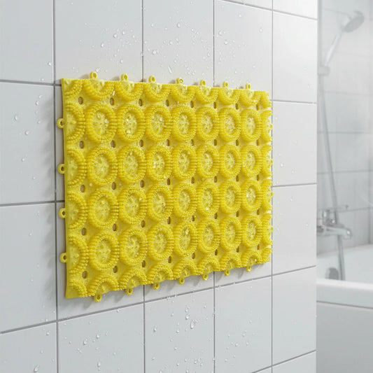 Multipurpose Anti-slip Bathroom Massage Mat With Suction Cups (33 21 Cm) - Zidbik
