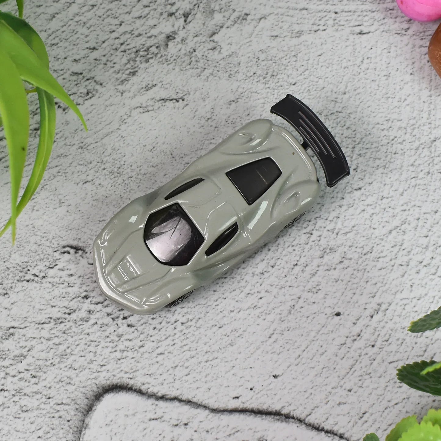 Metal Mini Car Toy Free Wheel Toy Vehicle (Multicolor 1 Pc) - Zidbik