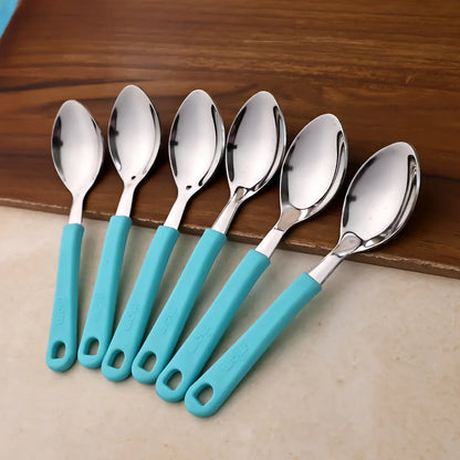 Supermom Stainless Steel Tea Spoon (6 Pc Set) - Zidbik