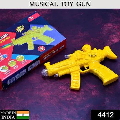 4412 Concept Musical Transparent Glow Gear Gun With Rainbow Light ( 1 Pcs ) - Zidbik
