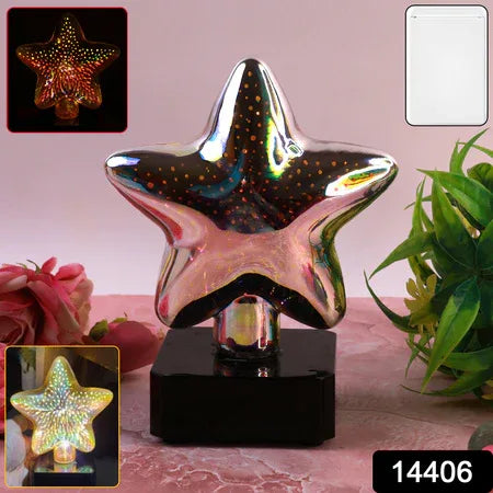 Star-shaped 3d Illusion Decorative Led Night Lamp (1 Pc) - Zidbik