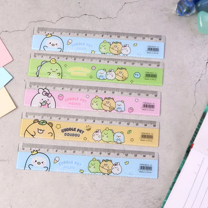 Premium Cute Cartoon Plastic Ruler Set For Kids (5 Pc) - Zidbik