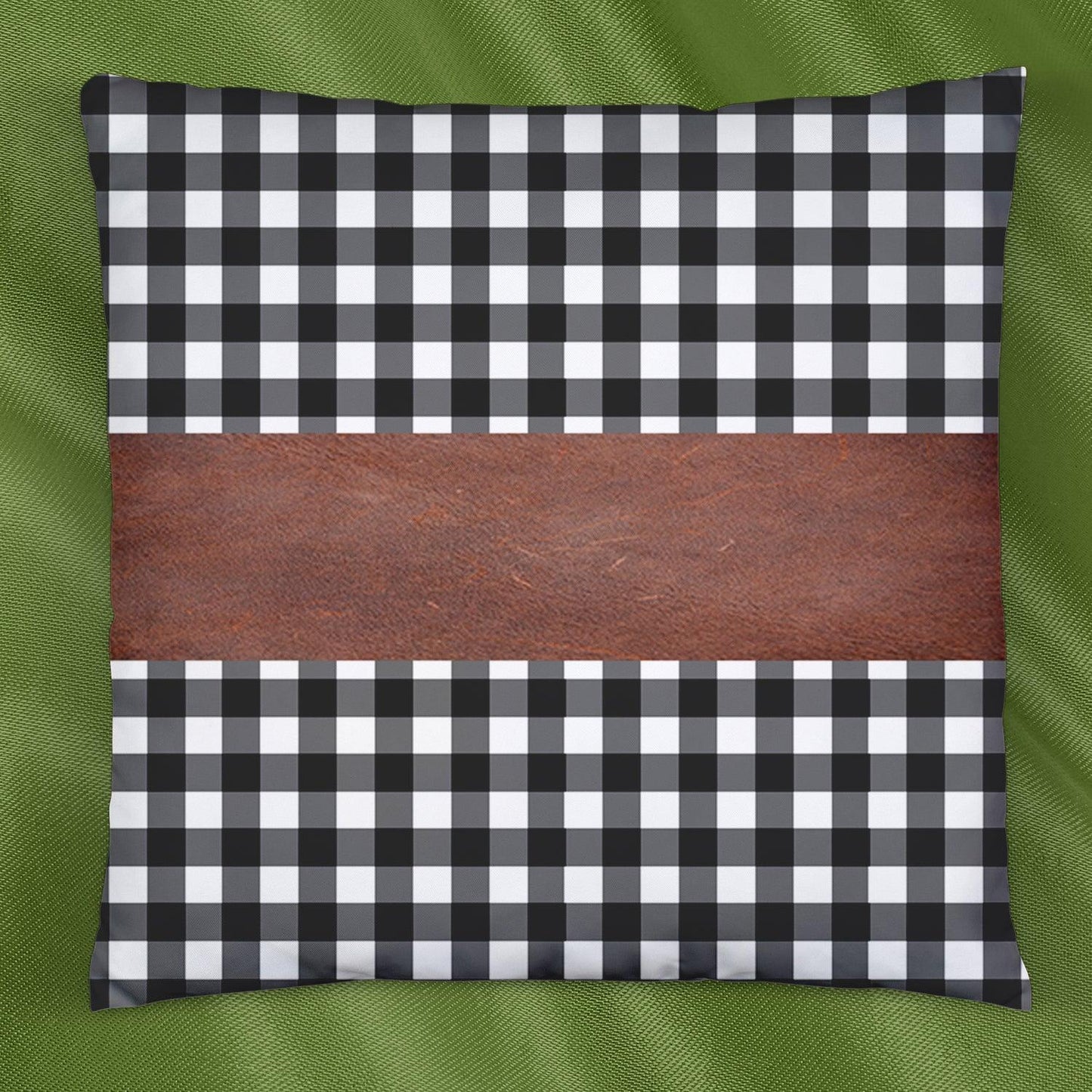 Pillow Covers Leather Cotton Cushion Covers (15 15 Inch 1 Pair 2 Pc) - Zidbik