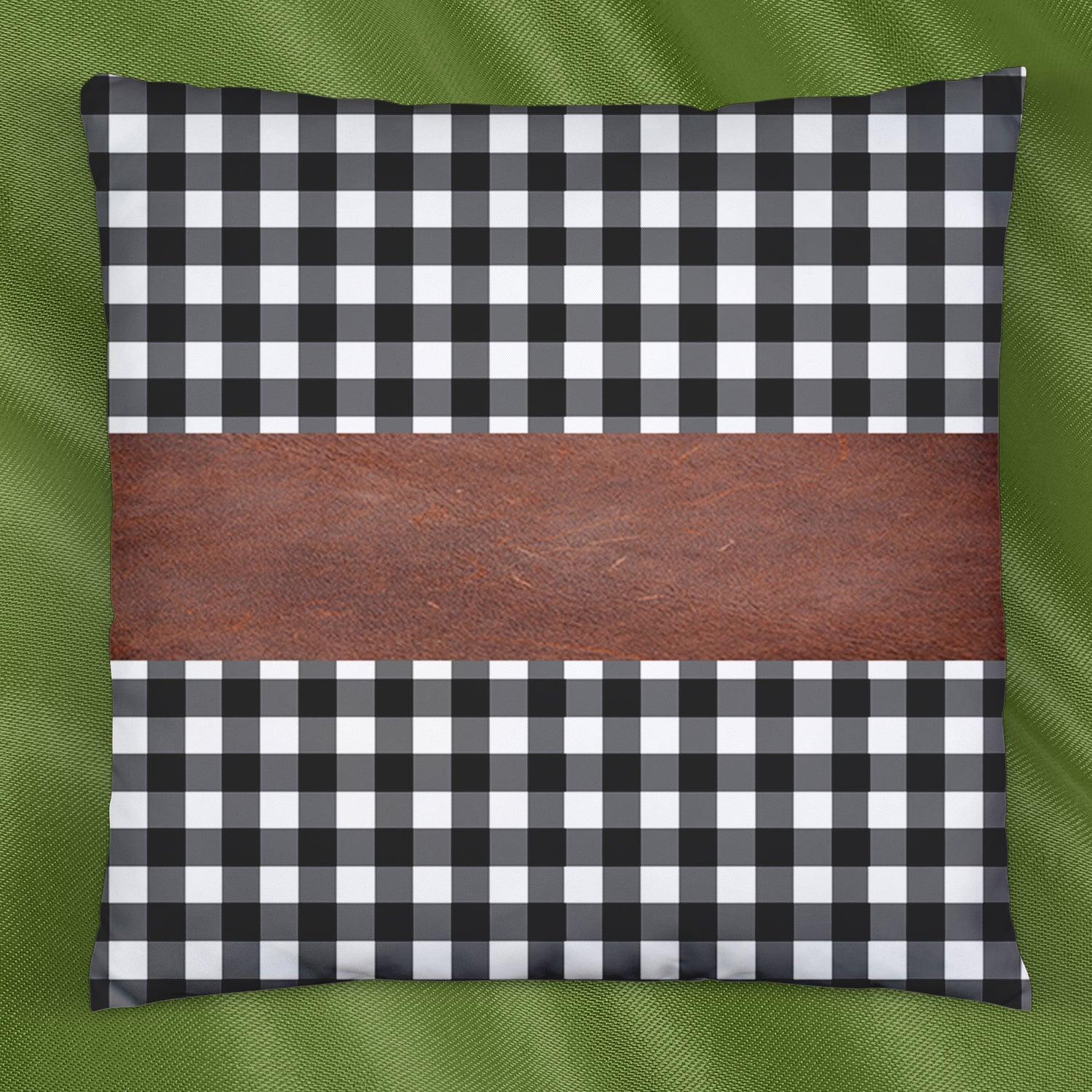 Pillow Covers Leather Cotton Cushion Covers (15 15 Inch 1 Pair 2 Pc) - Zidbik