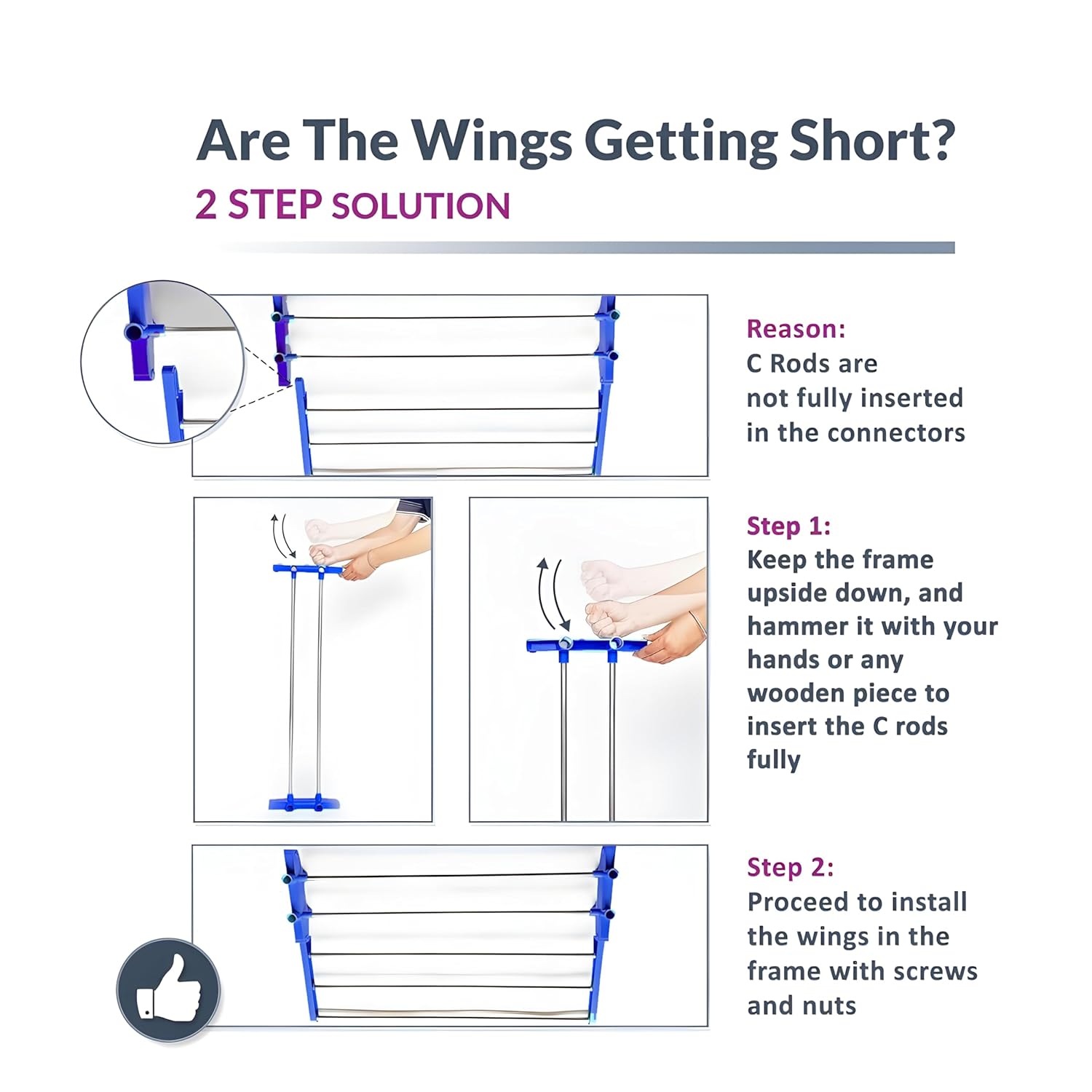 Foldable Stainless Steel Clothes Drying Stand Rack - Zidbik