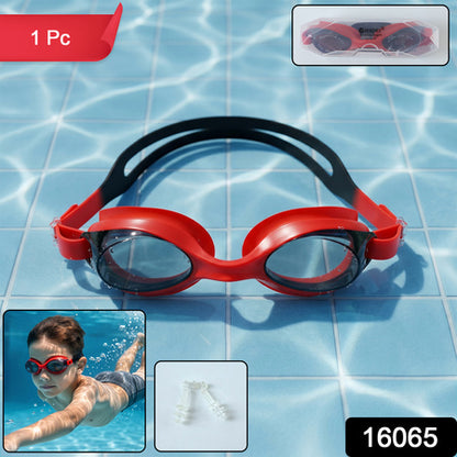 Premium Swimming Goggles With Adjustable Strap (1 Pc)