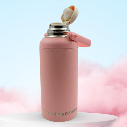 13036 Stainless Steel Tumblers 316 Stainless Steel Vacuum Insulated Cup  Bottle Portable Travel Kettle  Water Bottle With Handle Outdoor Large Capacity Sports Kettle Cups  Bottle (1300 Ml) - Zidbik