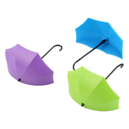 9063 Multipurpose Umbrella Key Hat Holder Wall Hanging Hook Multicolor - Zidbik