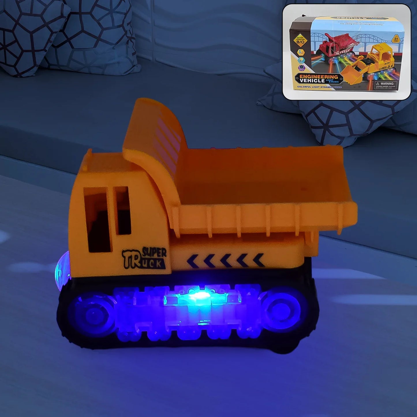 Engineering Vehicletoys For Kids - Self-driving Super Dump Truck Toy Self-driving Trucks Engineering Truck Electric Vehicle Toys Boys Birthday Gift Toys (1 Pc) - Zidbik