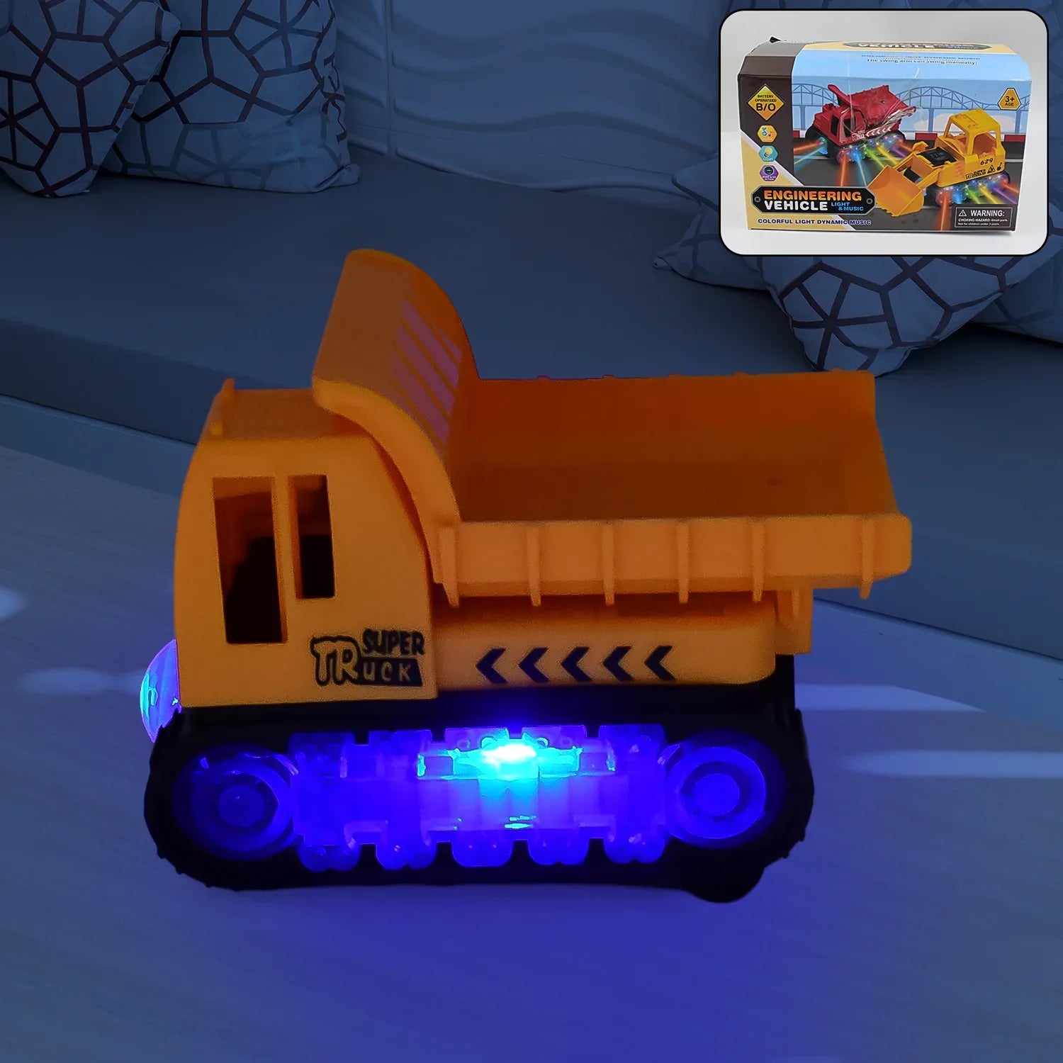 Engineering Vehicletoys For Kids - Self-driving Super Dump Truck Toy Self-driving Trucks Engineering Truck Electric Vehicle Toys Boys Birthday Gift Toys (1 Pc) - Zidbik