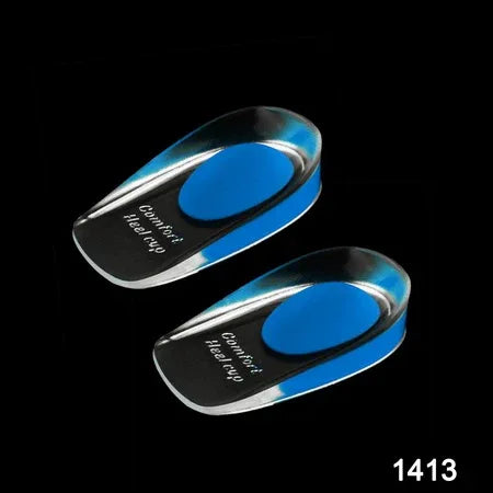 1413 Gel Heel Cups Silicon Heel Pad For Heel Ankle Pain - Zidbik